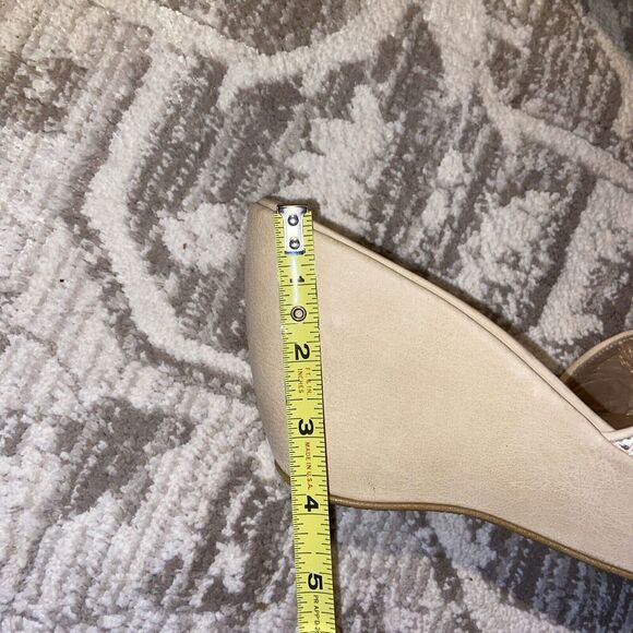 Stuart Weitzman Women Wedge 8.5 Chunky Metallic Gold Silver Clipper Platform - Picture 10 of 10